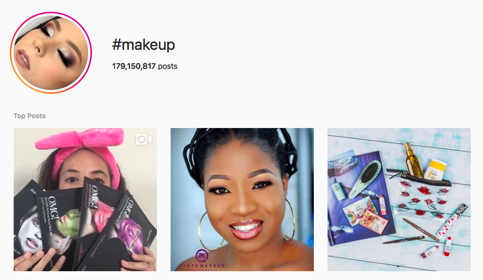 #makeup beauty hashtags