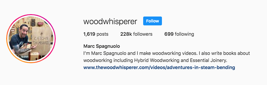 check out these top carpenters on instagram