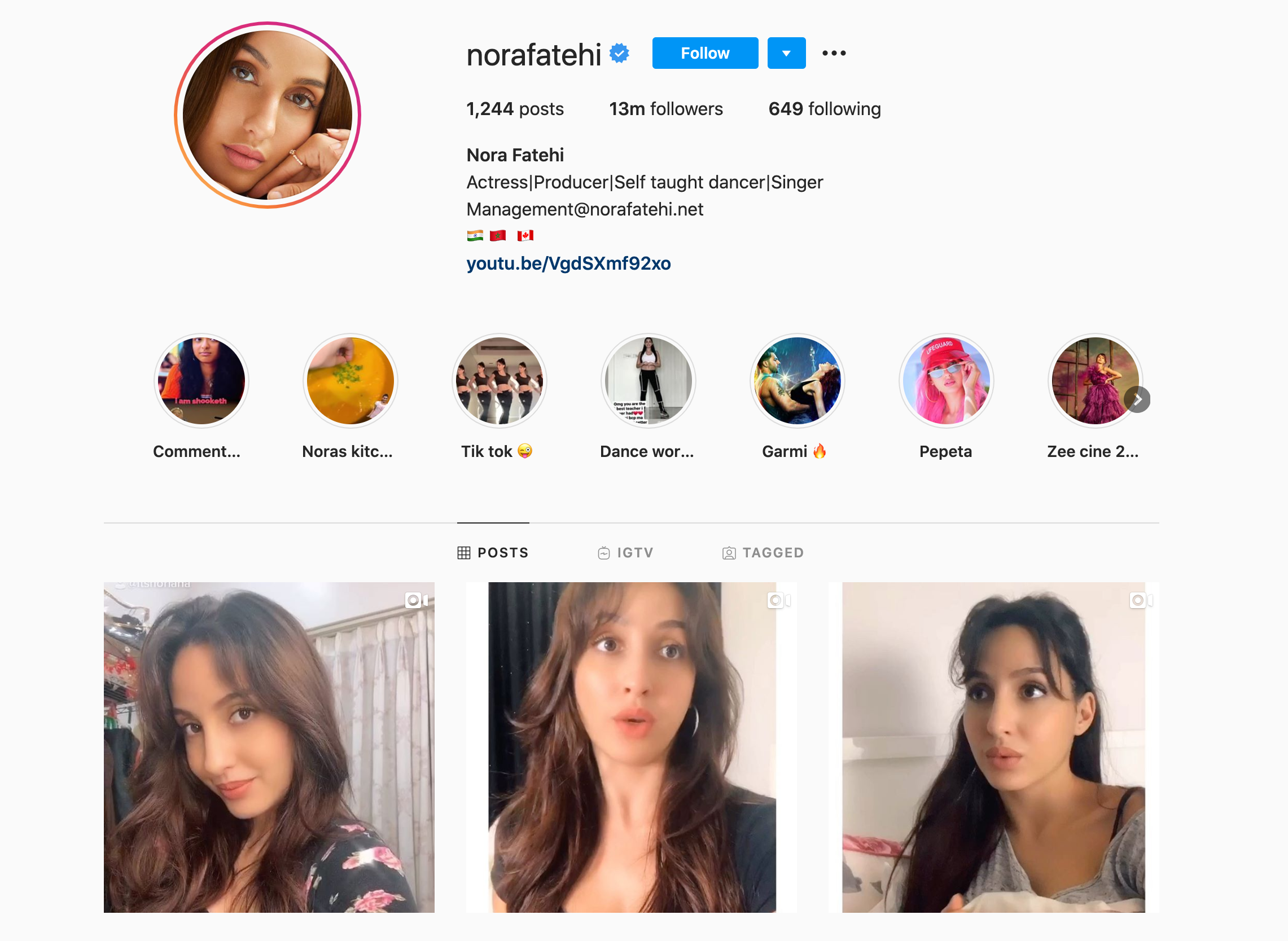 nora fatehi entertainment influencer