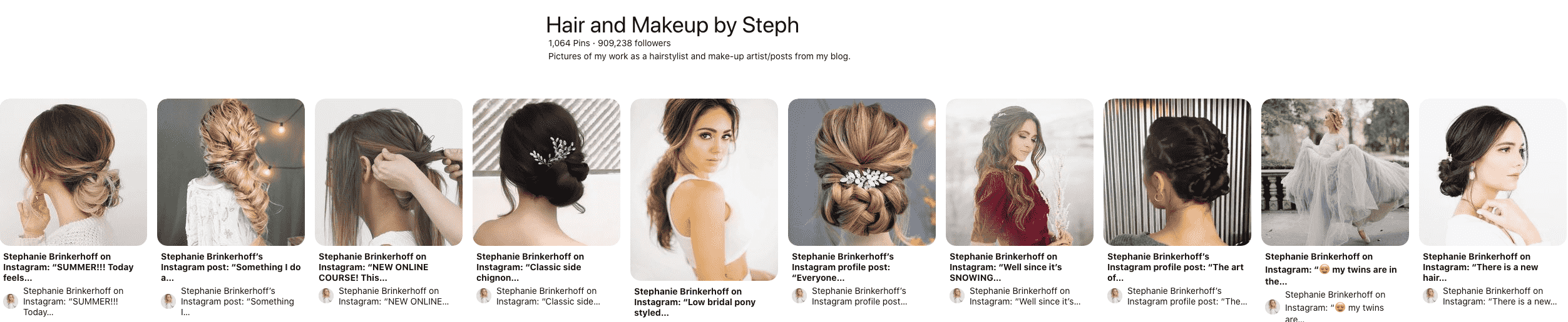 Hair & Makeup Board