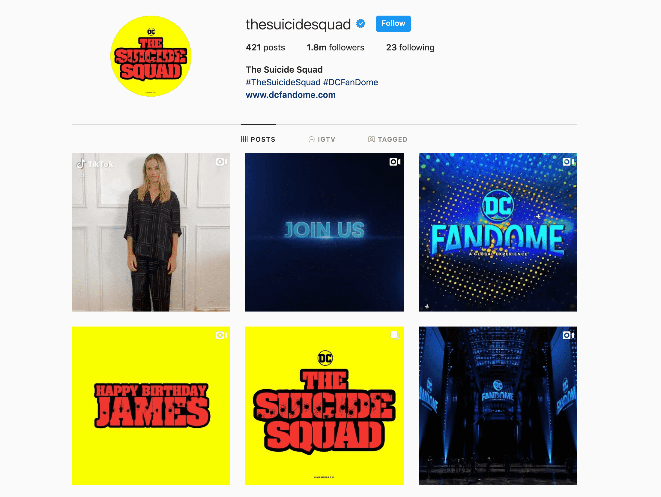 suicide squad instagram