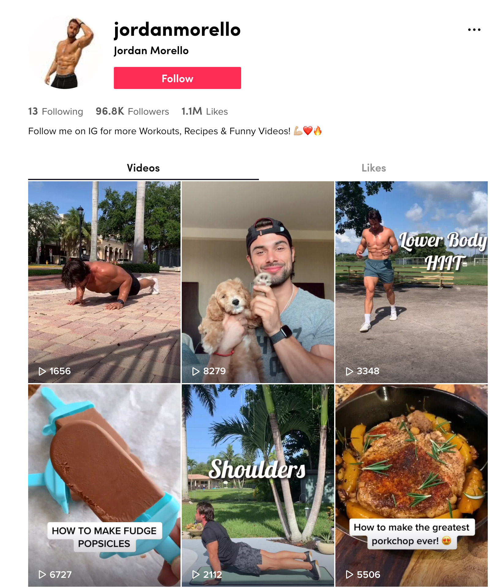 Jordan Morello TikTok Profile