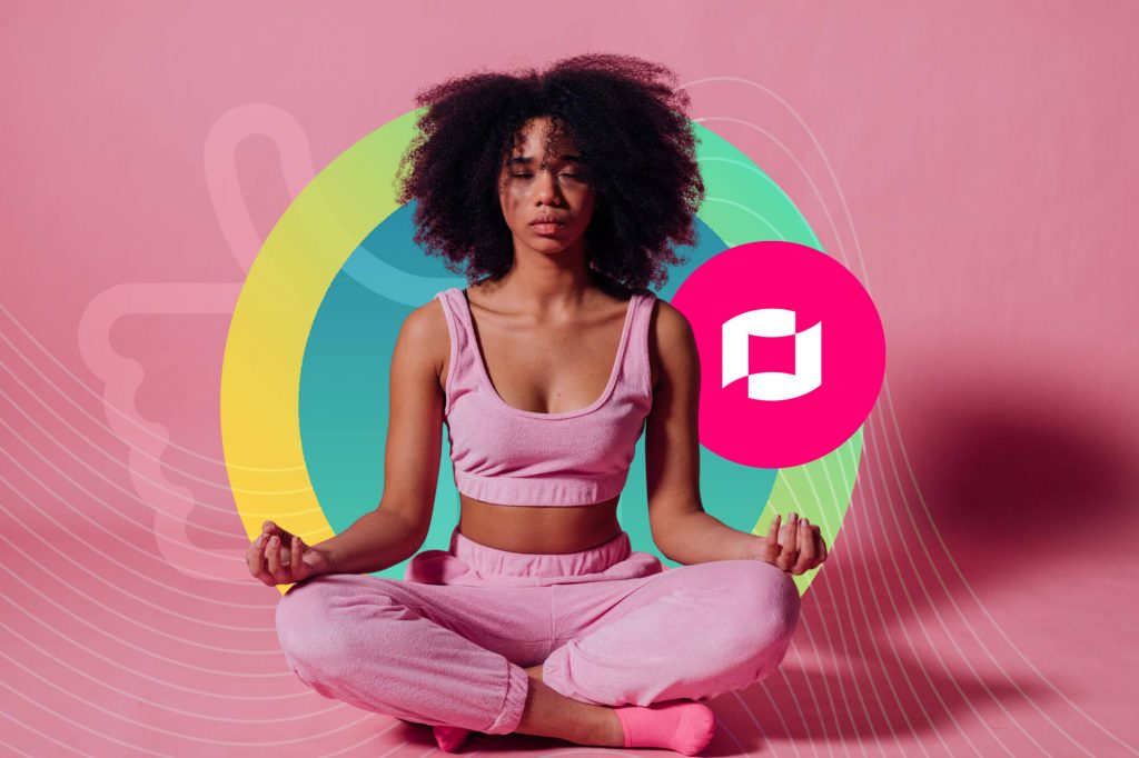 Wellness Influencer Meditating