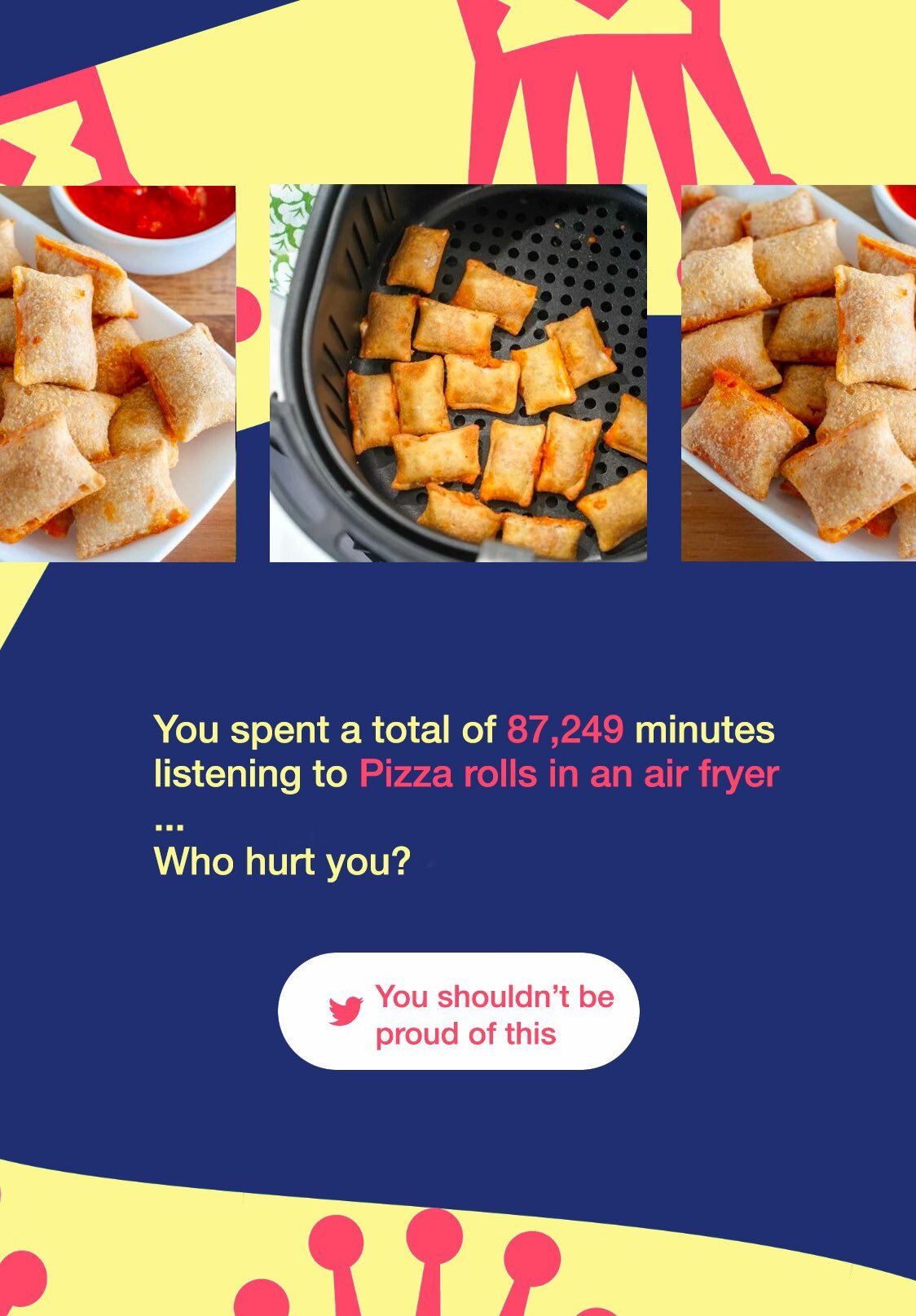 Totinos Spotify Wrapped Tweet