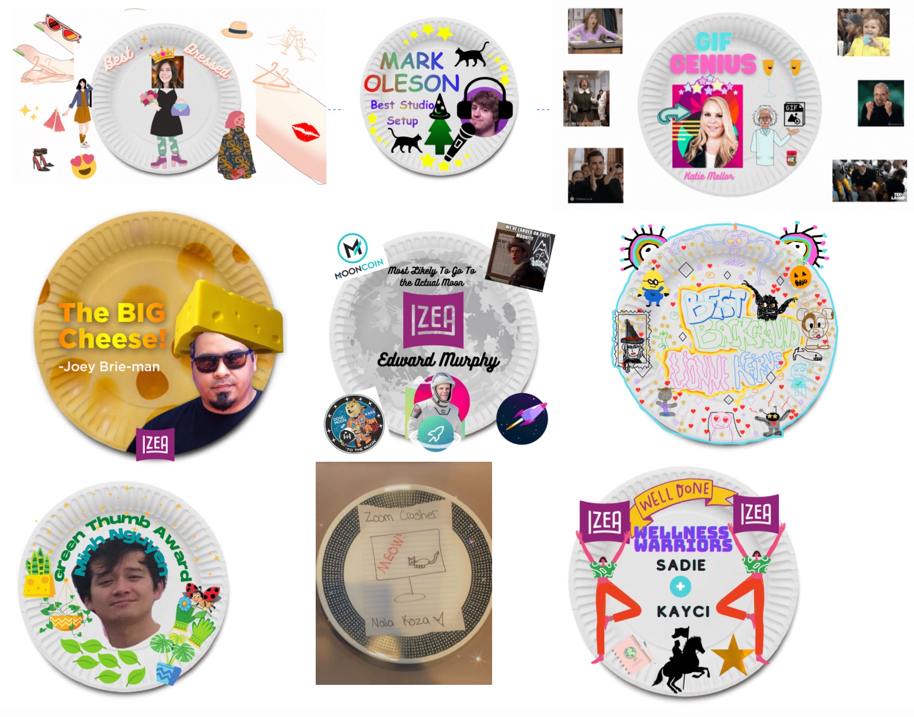 IZEA Paper Plate Awards