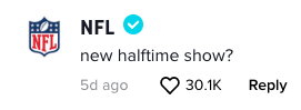 NFL comment on RushTok