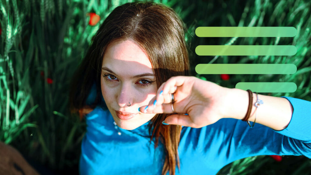 German speaking woman