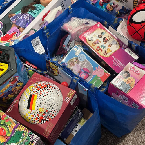 IZEA donated toys and essentials to foster children