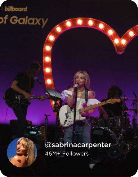 IZEA - Creator Partnerships - Influencer Spotlight - @sabrinacarpenter