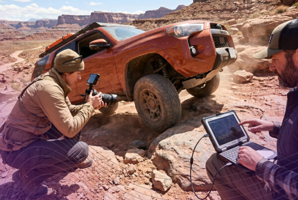 influencers mountain terrain toyota camera