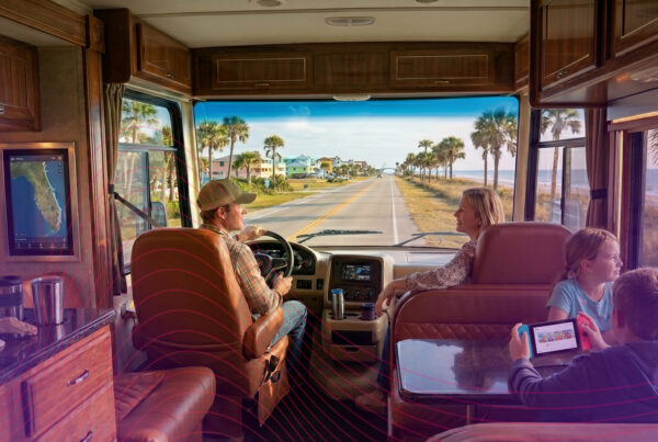 RV family summer vacation